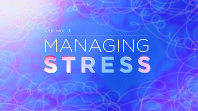 Managing Stress anxiety managing stress scribble stress text typography