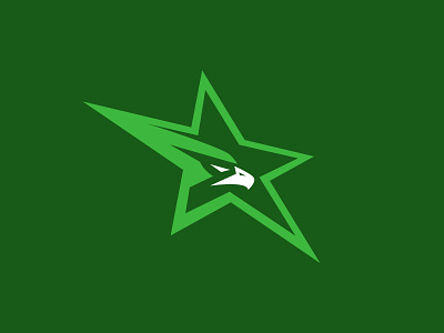 Mean Green eagle logo sports sports logo star texas