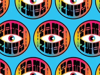 YAMZ WORLD BADGE adobe illustrator badge badge design yazm world