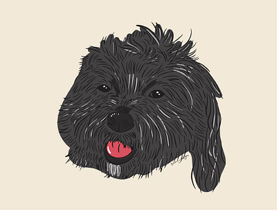 Doodle design dog graphic design illustration vector