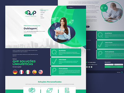 QVP Language Solutions Homepage design graphic design ui ux web design webdesign