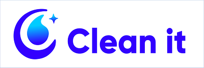 Clean-it logo branding design graphic design logo vector