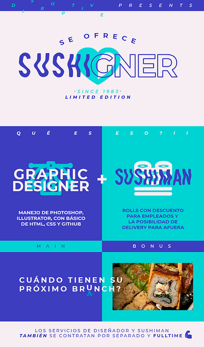 Promoción de servicios branding email design graphic design