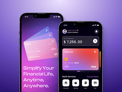 Mobile Banking App bank card crypto dribbble e wallet exchange finance management finances financial fintech investment mobile app mobile design payment transaction ui ui visual design ux wallet