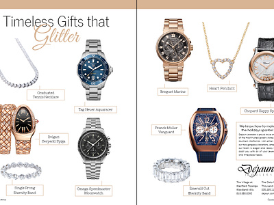 Advertorial Layout for Holiday Gift Guide advertisement branding graphic design magazine layout