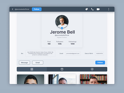 Web User Profile Design designs, themes, templates and downloadable ...