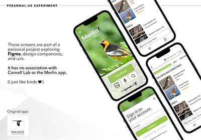 Merlin app redux experiment app app design mobile design ui ux