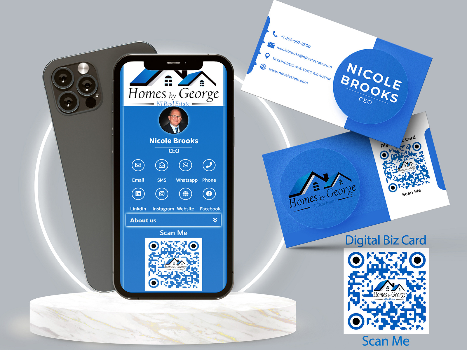 design digital business cards realtors card real estate card by md. noman khan on Dribbble