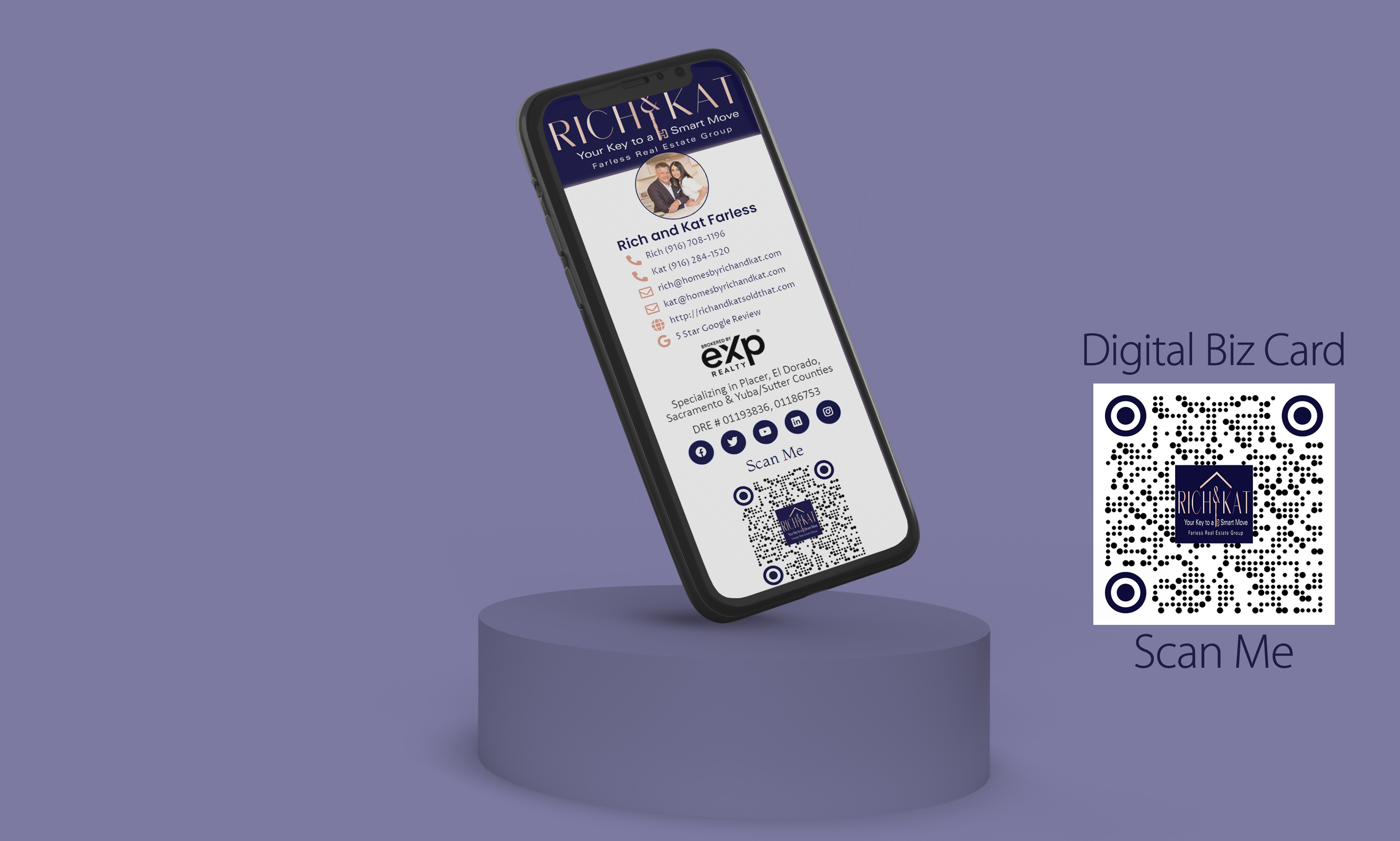 Example of I Will Design Digital Business Card