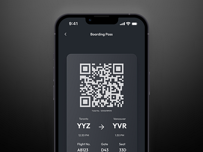 Boarding Pass | Daily UI #024 app dailyui design ui ux