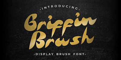 Free Display Brush Font - Griffin Brush display brush urban fonts