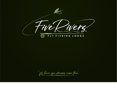 Five Rivers Fly Fishing Lodge. fish fishing fishing logo fly fishing logo