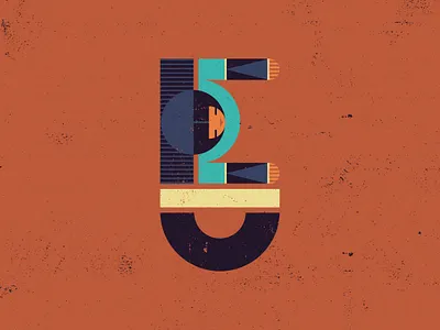 Number 5 - 36 Days of Type 36 days of type 36days 5 36daysoftype art deco art nouveau branding design graphic design illustration koloman moser lettering number5 numerals typographic illustration typography vienna secession