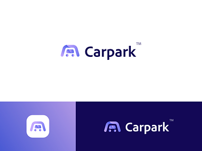 Car park branding logo ui