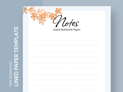 Lined Notebook Paper Free Google Docs Template docs document google handwriting letter lined ms note notepaper notes paper print printing stationery template templates word