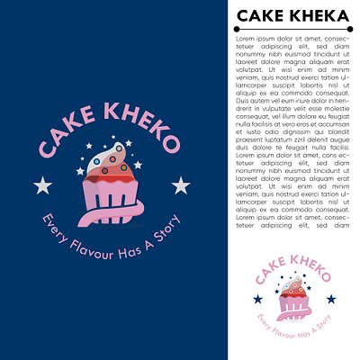 Cake Kheko Logo Design branding cake kheko cake logo design graphic design illustration letter logo logo logo design minimalist logo modern logo vector
