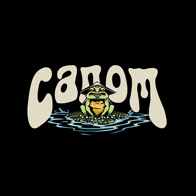 canom frog logo branding cartoon graphic design pop art