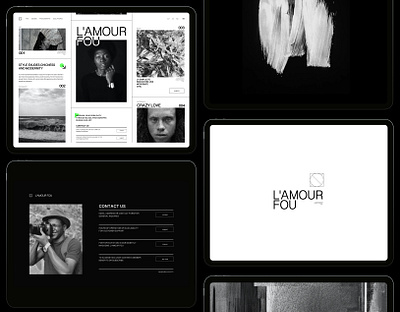 L'AMOUR FOU branding logo ui