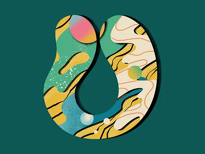 'U' for 36 Days of Type 36daysoftype challenge concept design flat gradients illustration illustrator lettering letters patterns texture type vector