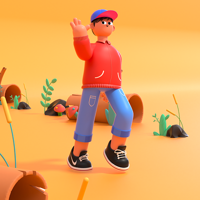 Cool Walk Cycle 3d after effects animation blender c4d characterwalkcycle cinema4d motion motion graphics walkcycle