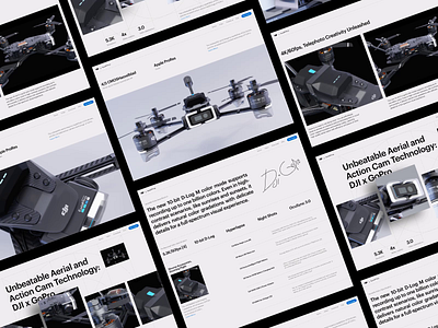 DJI x GoPro - Interface Concept pt.2 dji landing drone drone concept drone landing explore gopro landing interface landing landing page page product uav landing ui ui motion ux web web design web service website design