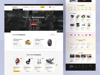 Gadget - Car Accessories Website accessories auto accrssories all car accessories auto mobile auto parts automotive bike parts car car accessories car part car parts car store design dribbble best short ecommerce business ecommerce design modern online shopping online store responsive