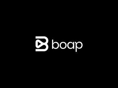 Boap logo design app icon b b letter b logo entertainment letter b logo logomaker logomark logotype media logo negative space nextmahamud play logo symbol unused