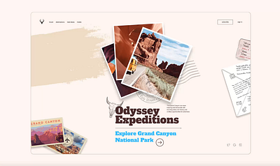 Odyssey Expeditions animation branding graphic design logo motion graphics ui