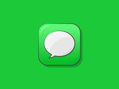 iMessage Icon apple chat illustration imessage talk vector vector art vector illustration