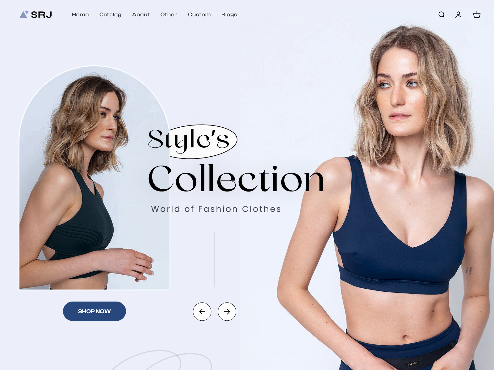 Fashion website design.. design graphic design mockup website