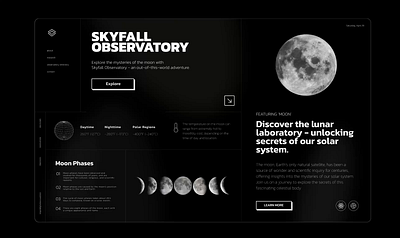 SKYFALL OBSERVATORY animation branding design illustration ui ux