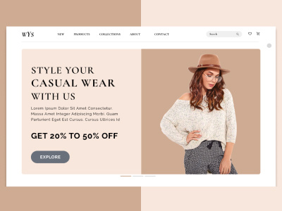 Partition E-commerce web design landing page ui ux webdesign