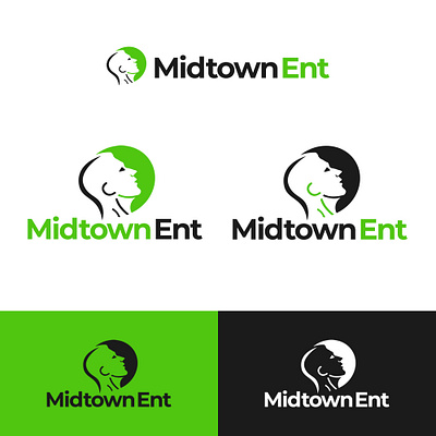 Midtown Ent design ent face head logo medical midtown orl