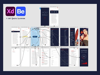 Bible App Process - Behance Project app art bible branding cool design figma illustration interface jesus christ life logo slick texture ui ux vector xd