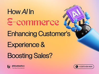 AI in E-commerce Enhances Customer Experience & Boosting Sales aiinecommerce ecommerce ecommercedevelopment ecommercewithai onlinemarketing