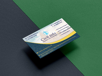 Civil Engineer Business card design branding businesscard design graphic design logo vector vistingcard