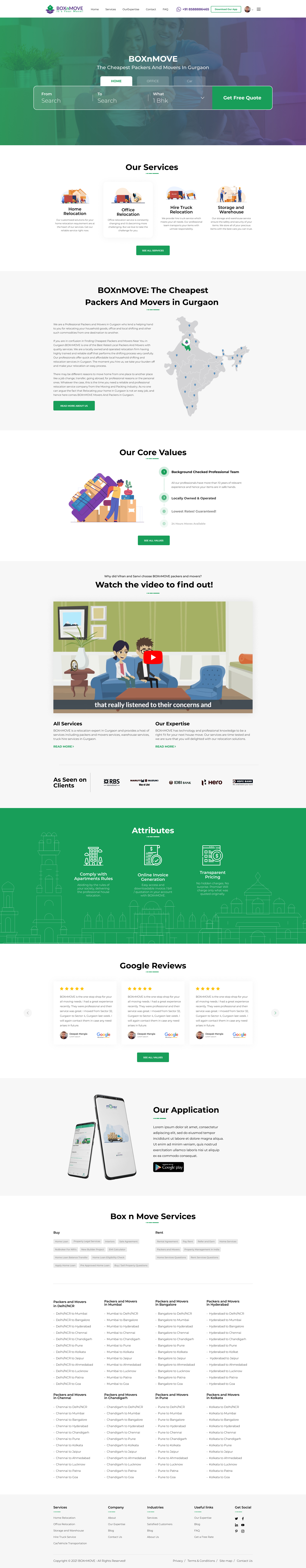 Online Packers UI Designs branding graphic design landing page prot typography ui ux