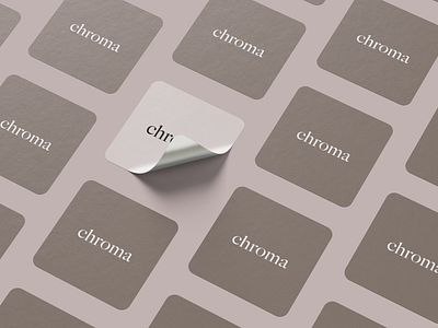 Chroma stickers branding graphic design illustration logo minimal minimalism vector