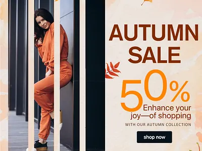 Social media advertisement for clothing brand autumn branding clothing discount facebook post graphic design offer sale social media advertisement