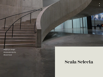 Scala Selecta. Logotype design architecture brand book branding corporate identity graphic design logo minimalism