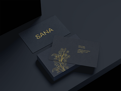 SANA Visual Brand Identity branding business card flowers graphic design identity illustration logo logotype vector