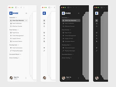 Left Side Menu - Expand & Collapse design minimal ui