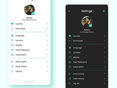 Settings - Daily UI | Challenge - #07 app design dailyui design figma settings ui ui design uiux ux design