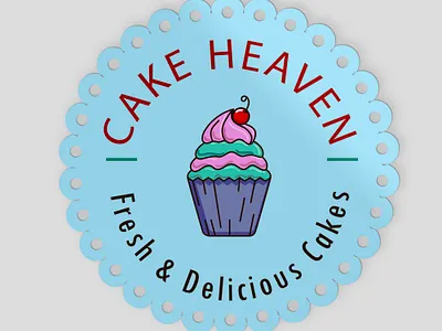 Sticker design for cake business branding cake business delicious graphic design logo sticker