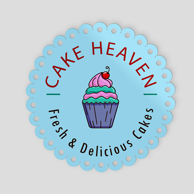 Sticker design for cake business branding cake business delicious graphic design logo sticker