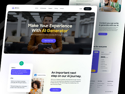 AI Website: AI Gen Landing Page ai ai copywriting ai copywriting tool ai landing page ai platform ai website article generator artificial intelligence chatbot chatgpt content writer content writing copywriter copywriting figma landing page machine learning web web design website