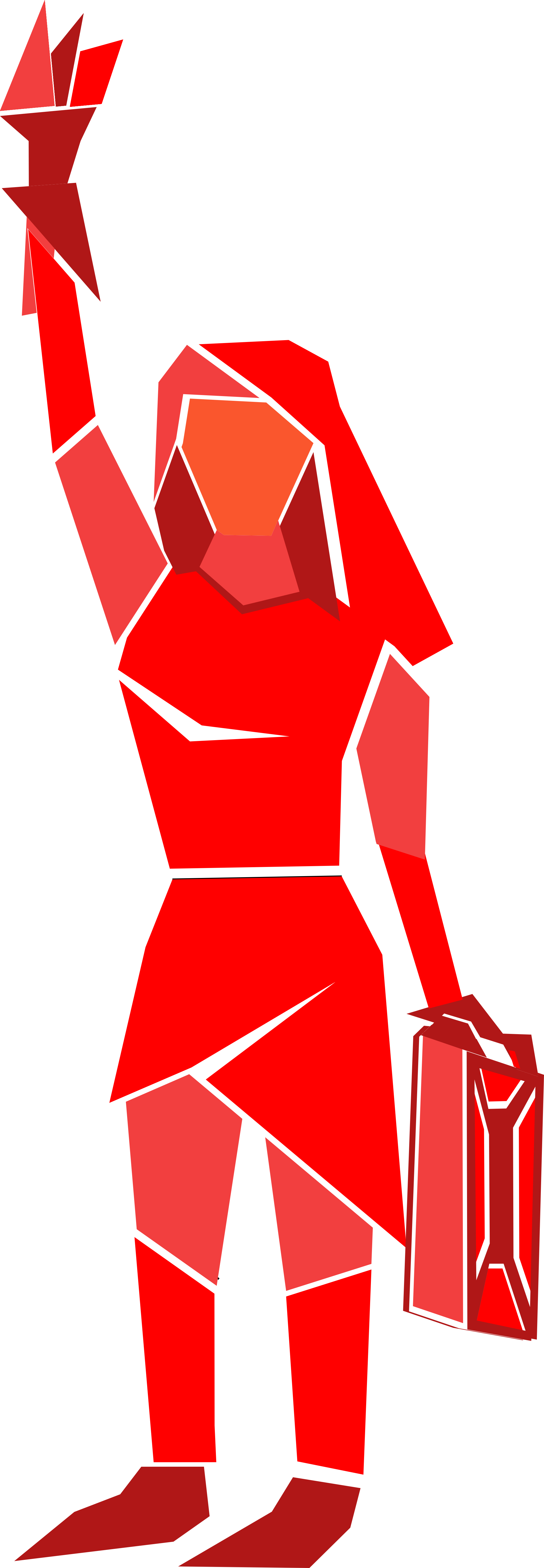 Statue of Liberty character design figure illustration minimal red vector