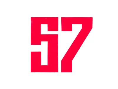 57 5 57 7 adobe bold branding design digits geometric graphic design letter letters logo logocreation logodesign minimalistic number sandro sketch vector