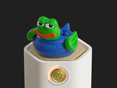 What The Duck #3 – Pepe 3d cgi cloth deflation duck infltion pepe rubber toy