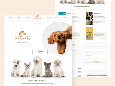 Best Friends - Responsive Website design logo ui ui design ux